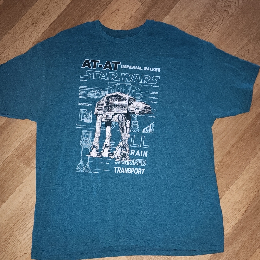 Star Wars Blue AT-AT Short Sleeve Tee